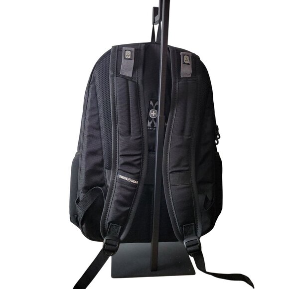 Swiss Gear Black Laptop Backpack W/ Tablet Pocket & Airflow Design - Picture 3 of 15